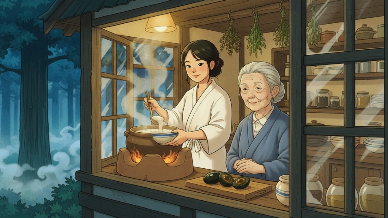 Peaceful Life in the Forest — Making Century Eggs from Scratch & Pork Porridge | Ghibli-Style ASMR