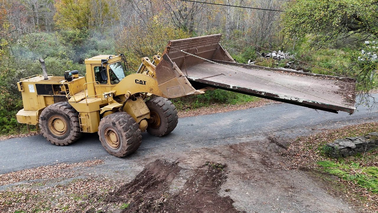 Moving a steel bridge