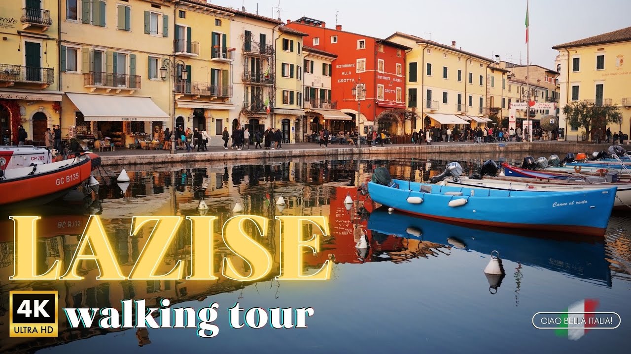 LAZISE walking tour 😍 most underrated city on the shores of GARDA 🇮🇹 discover ITALY 🎥 4K 60fps video