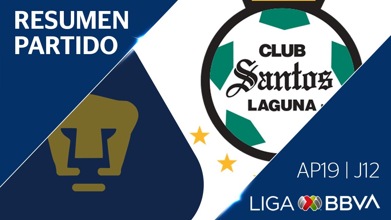 Resumen y Goles | Pumas vs Santos Laguna | Jornada 12 - Apertura 2019 | Liga BBVA MX