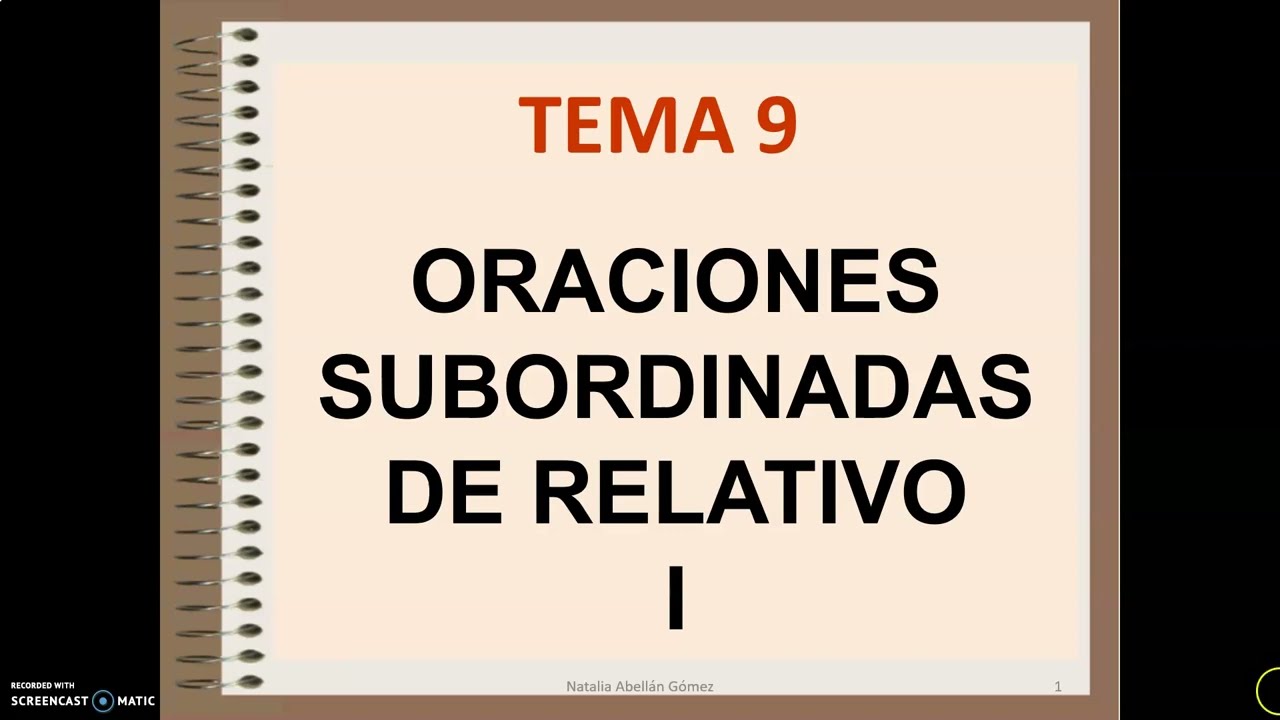 Subordinadas relativas I  (4ºESO)