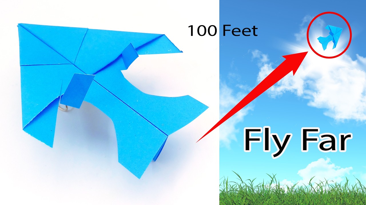 How to Make a Jet Airplane with a Piece of Paper - Making Paper airplane Easy