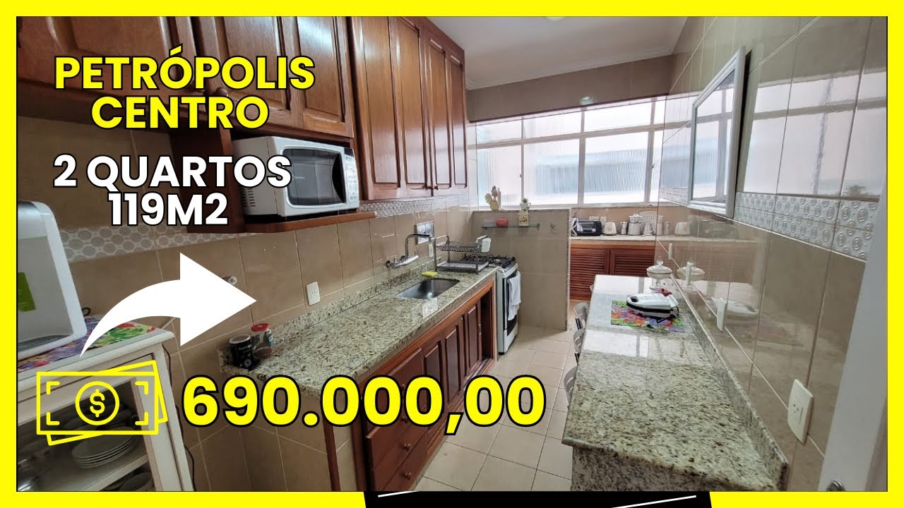 VENHA MORAR EM PETROPOLIS - AMPLO APARTAMENTO PARA VENDA