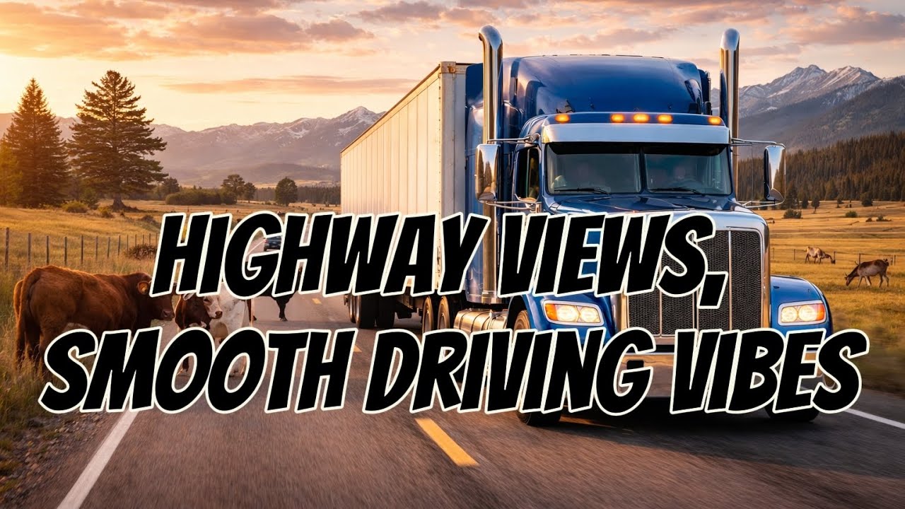 A Chill Drive on 🇺🇸 | Highway Views & Road Life#trucking 