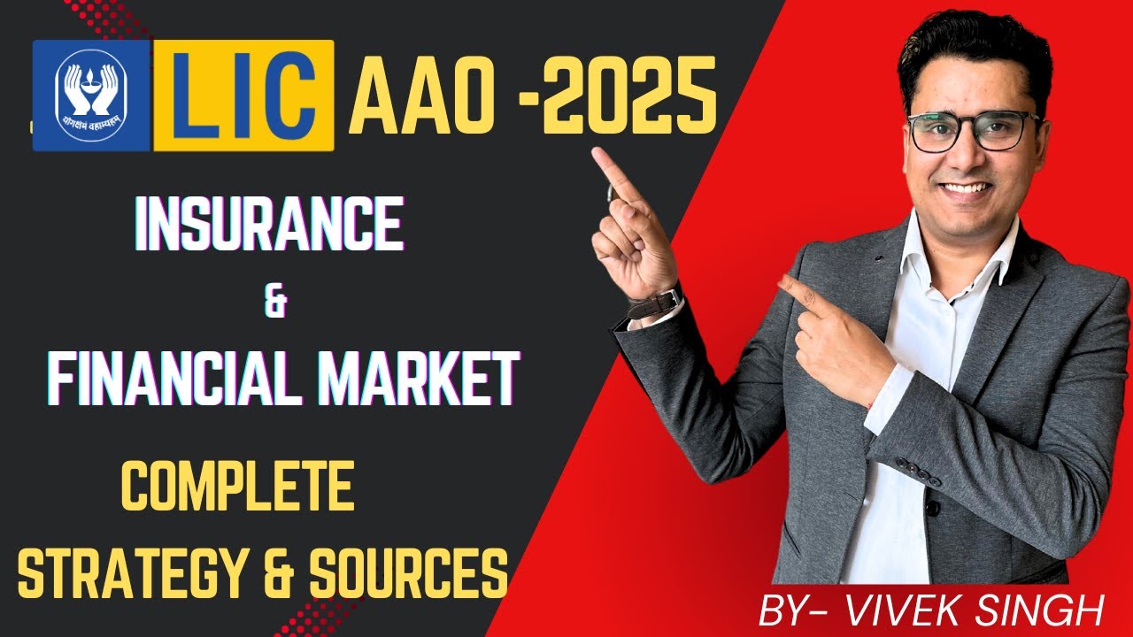 🎯 LIC AAO 2025 | How to prepare for Insurance & Financial Market Awareness| by Vivek Singh
