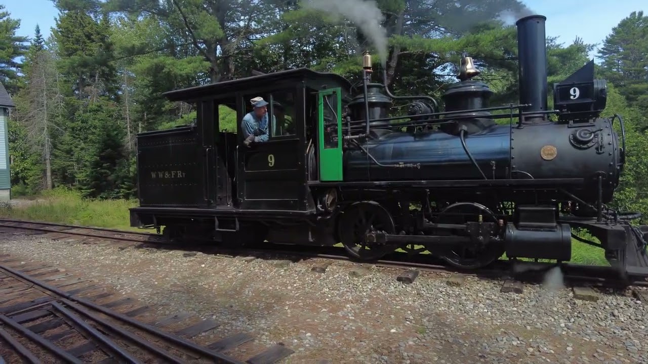 Narrow Gauge Railroad in Alna, Maine. The WW&F