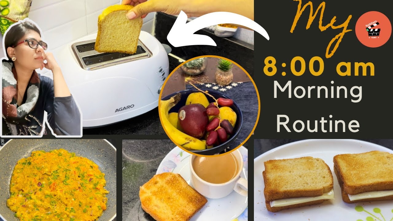 8:00 am Productive Morning Routine | lunch box idea | #morningroutine #productive #vlog