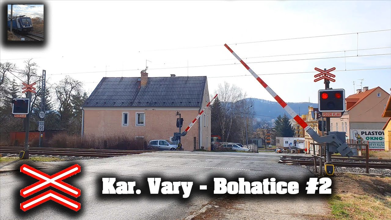 Železniční přejezd Karlovy Vary - Bohatice #2 (AŽD 97) - 1.4.2021