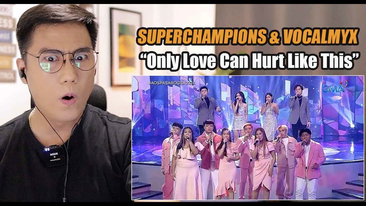 SUPER CHAMPIONS and VOCALMYX - Only Love Can Hurt Like This [All-Out Sundays] | REACTION