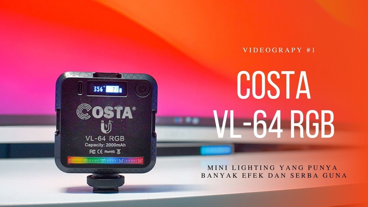 Lighting Compact yang Multi Fungsi | Revew COSTA VL-64 RGB