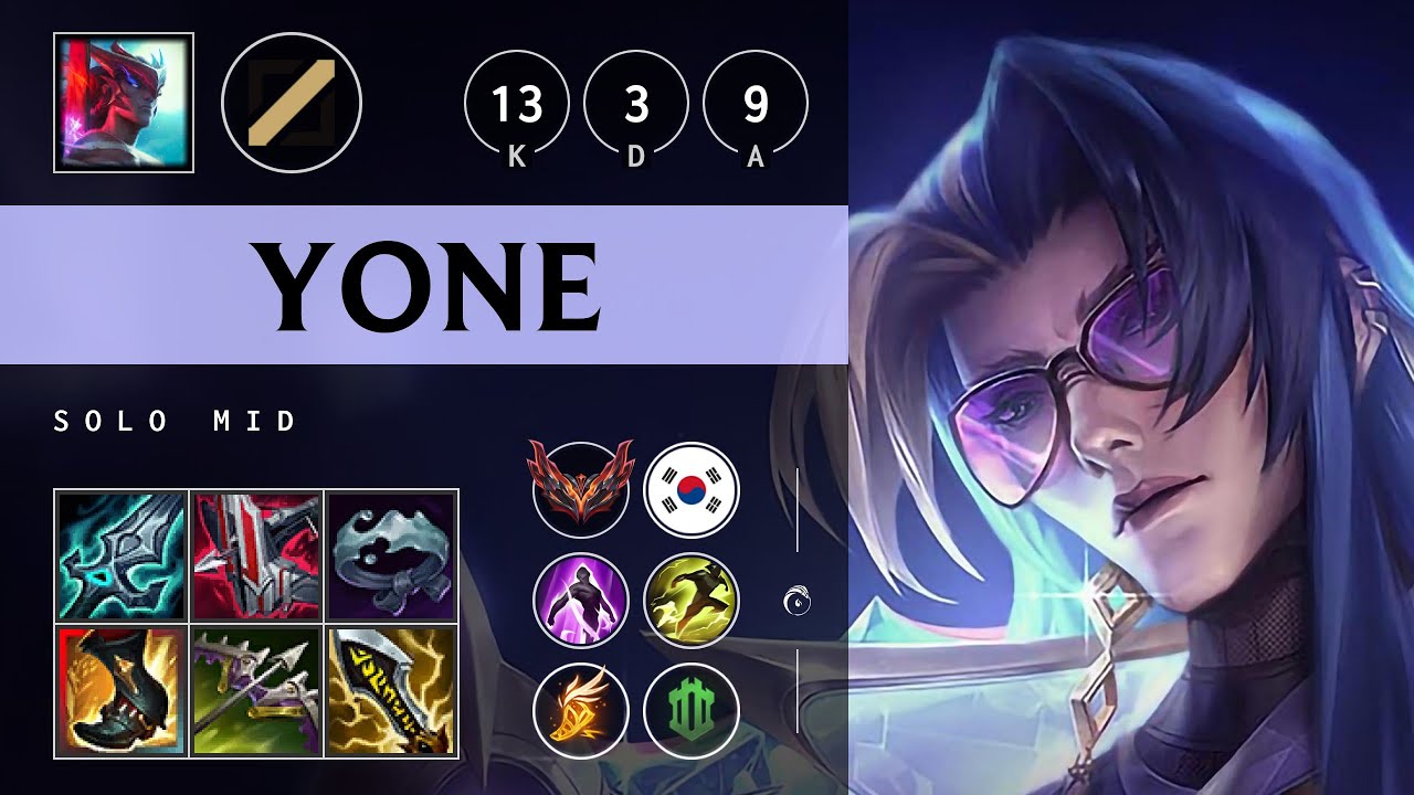 Yone Mid vs Ahri - KR Grandmaster Patch 25.13