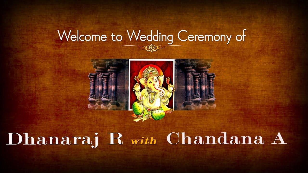 DHANARAJ R & CHANDANA A WEDDING LIVE STREAMING ON 29-01-2026