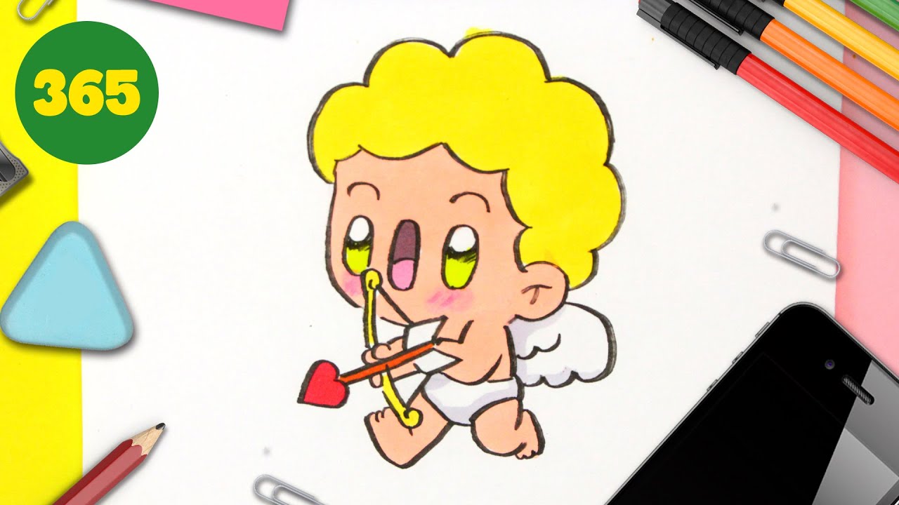 How to Draw a Cute Cupid Step by Step &ndash; Kawaii Drawing Tutorial