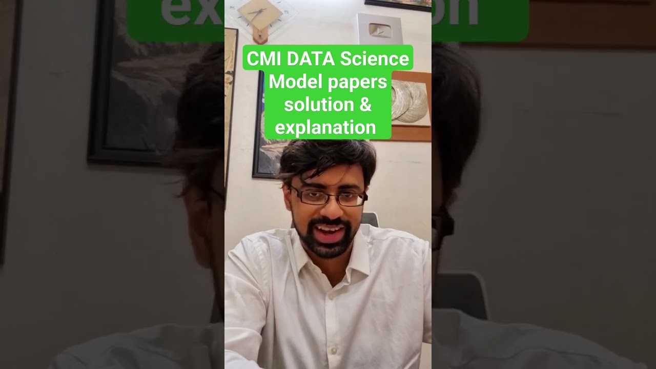 CMI DATA Science Model papers solution & explanation #cmi #datascience #exam #2024 #preparation