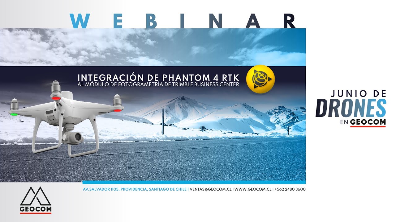 Webinar | Integración de Phantom 4 RTK al módulo de fotogrametría de Trimble Business Center