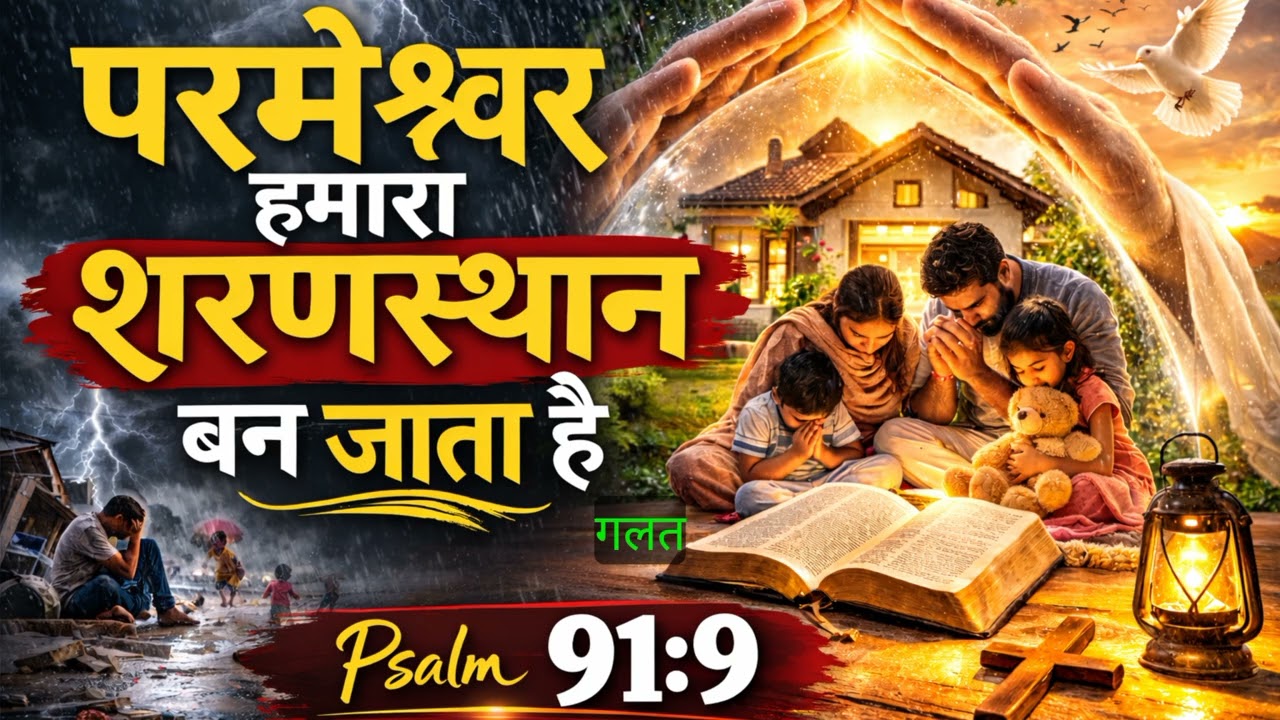 Pslam 91:9 | Aaj Ka Vachan #बाइबल_वचन #BibleVerseHindi #ChristianMotivation