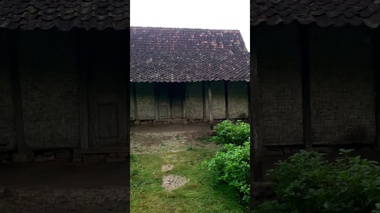 Rumah Di Desa Masih Alami Menggunakan Dinding Anyaman Bambu #pedesaan