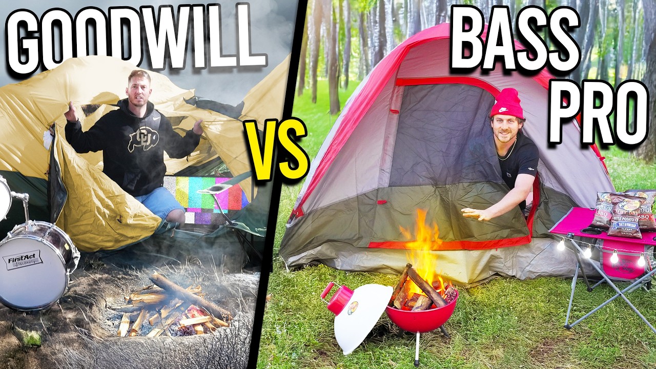 Bass Pro Shops VS Thrift Store Survival Shelters!