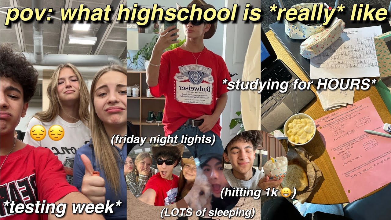 PRODUCTIVE HIGHSCHOOL WEEK IN MY LIFE 📚 what highschool is REALLY like. testing week+football game