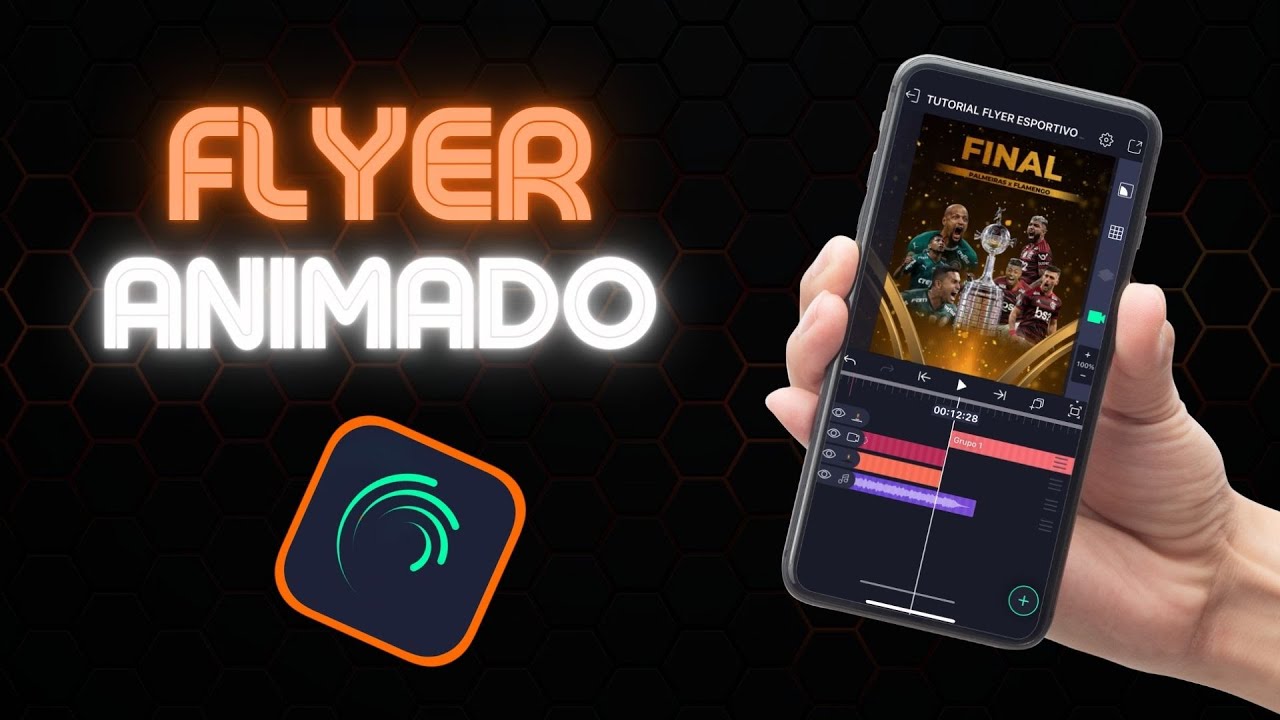 🚨 COMO FAZER  UM FLYER ANIMADO ESPORTIVO - FINAL LIBERTADORES 2021 NO ALIGHT MOTION 4.0