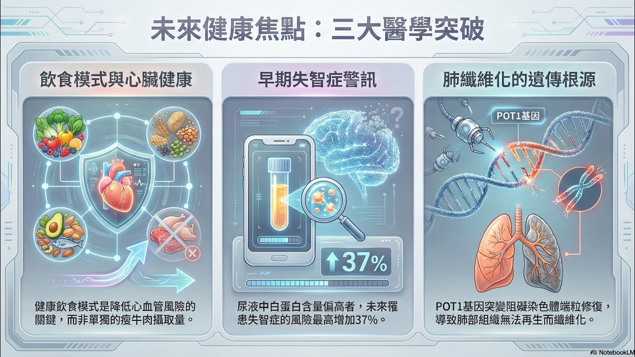《醫學新知週報》牛肉增加心血管風險？、尿蛋白與失智症風險、肺纖維化的遺傳之謎  | PODCAST #19