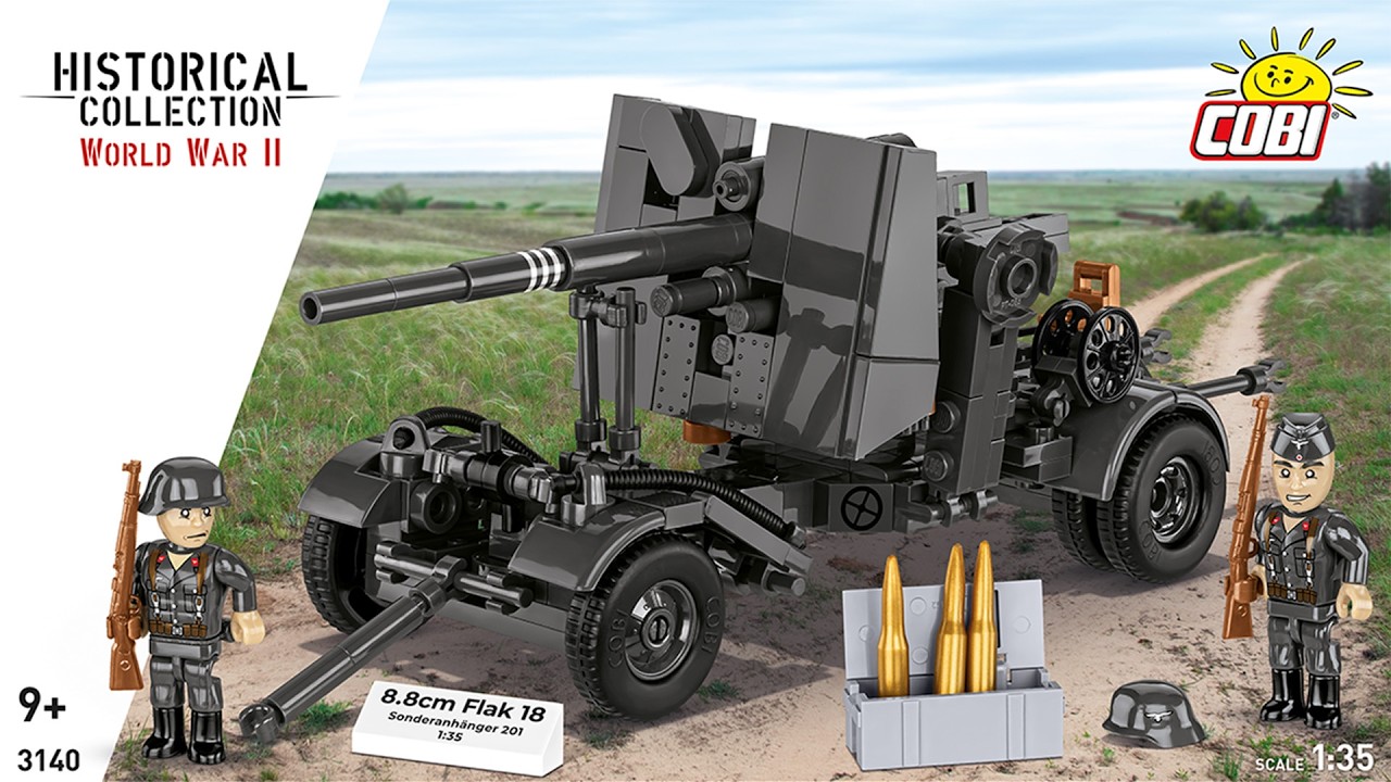 8.8 cm Flak 18 with Carriage (COBI-3140)