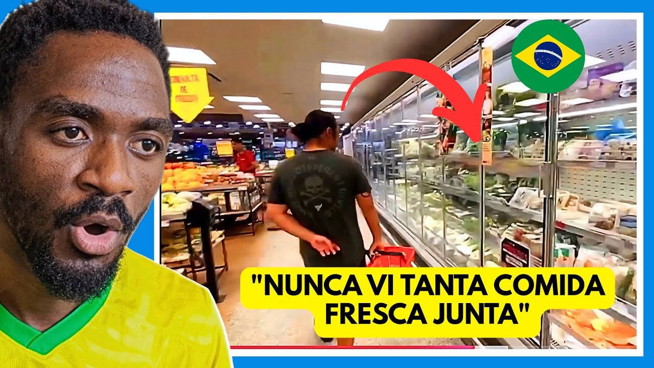 Eles Queriam apenas alguns lanchinhos e encontraram MUITA COMIDA FRESCA no Brasil🇧🇷