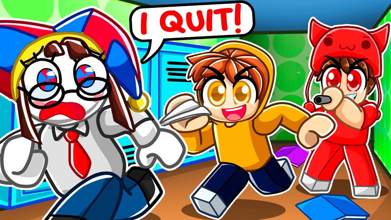 Pranking My Teacher Until She QUITS with POMNI! (The Amazing Digital Circus)