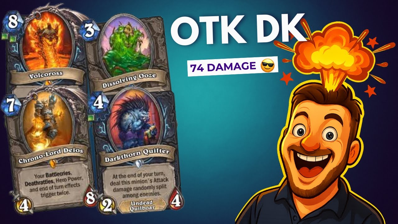 74 DAMAGE OTK Death Knight?! The MOST EXPLOSIVE Combo You’ve Never Seen in Hearthstone!
