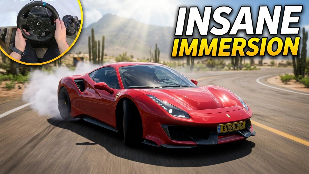 Ferrari 488 Pista VS Supercars - Forza Horizon 5 | Logitech G923 Steering Wheel