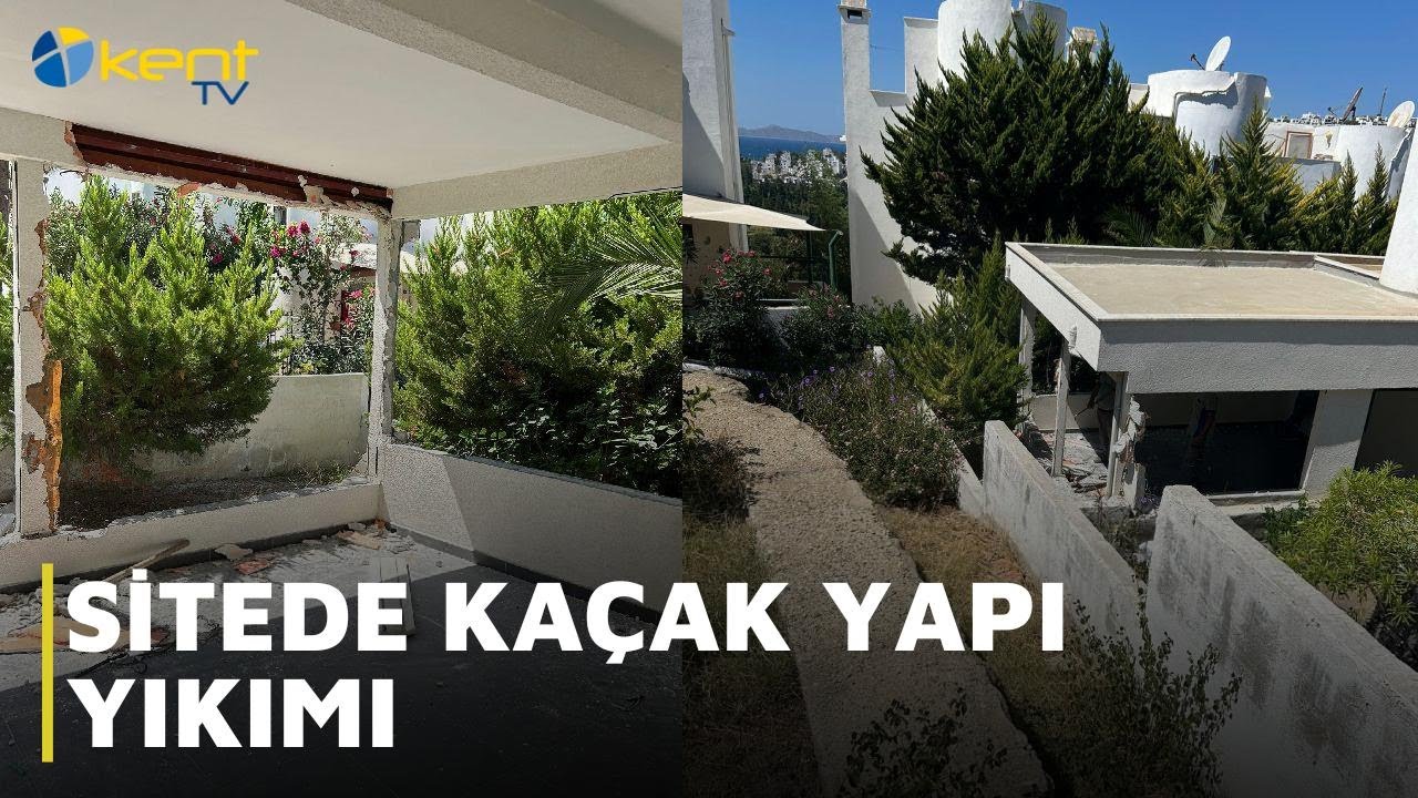 SİTEDE KA&Ccedil;AK YAPI YIKIMI