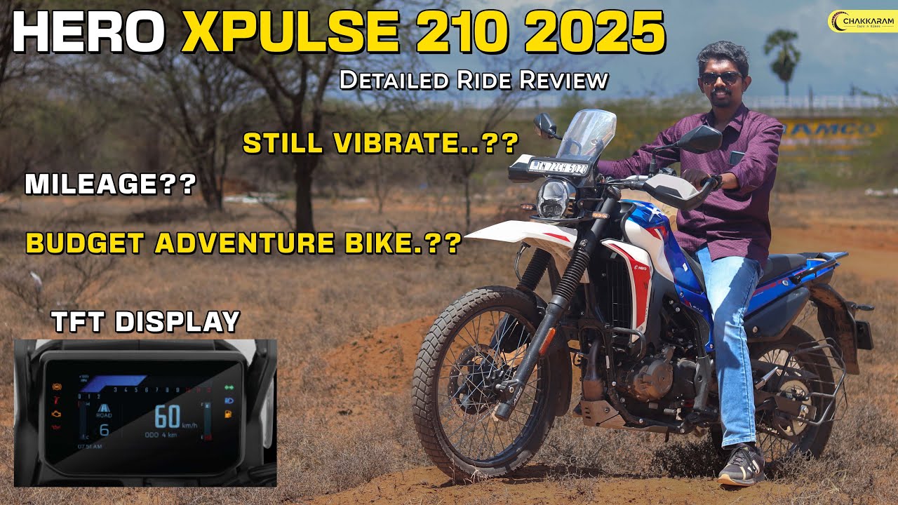 🏍️ Hero Xpulse 210 2025 Review - Refinement Level, Mileage Explained ! Tamil Review | Chakkaram