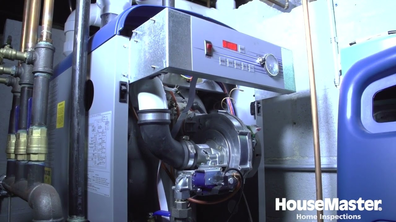 Inspecting a Gas Boiler in a Home | HouseMaster