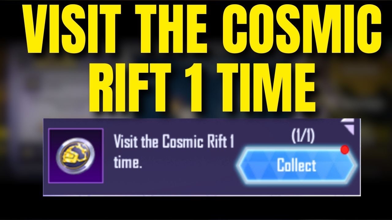 HINT 4 MISSION VISIT THE COSMIC RIFT 1 TIME | COSMIC RIFT LOCATION PUBG MOBILE