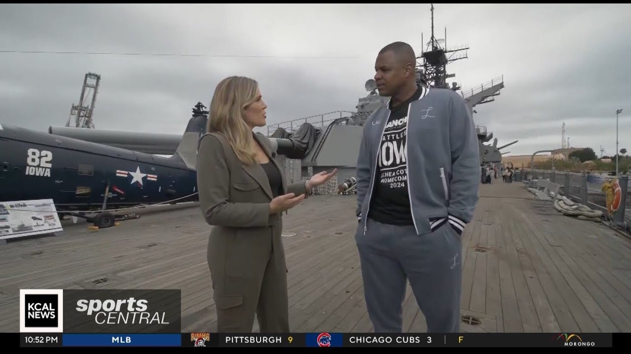 Schea Cotton screens 'Manchild' Documentary on USS Iowa for 200+ local student athletes