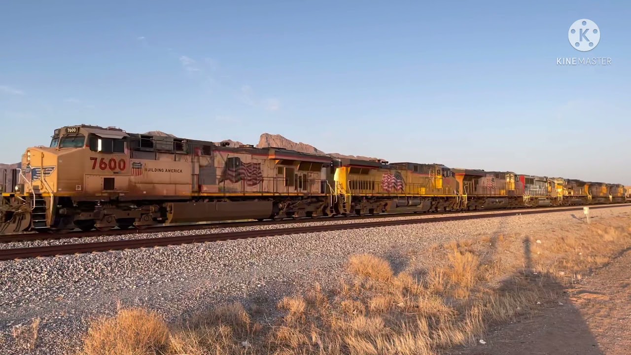 Chasing a military train across the gila sub