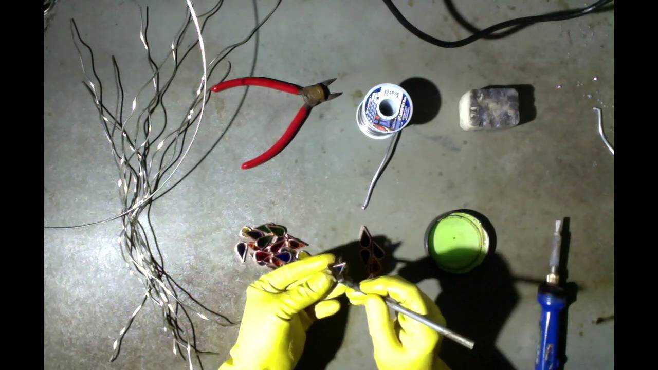 Making a Stained Glass Wire Tree - Time Lapse Video