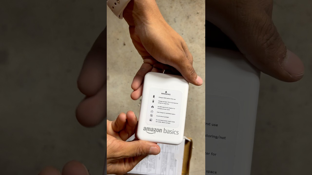 Amazon basics 5000mah powerbank unboxing  | Magsafe compatible | Amazon basics # gadgets
