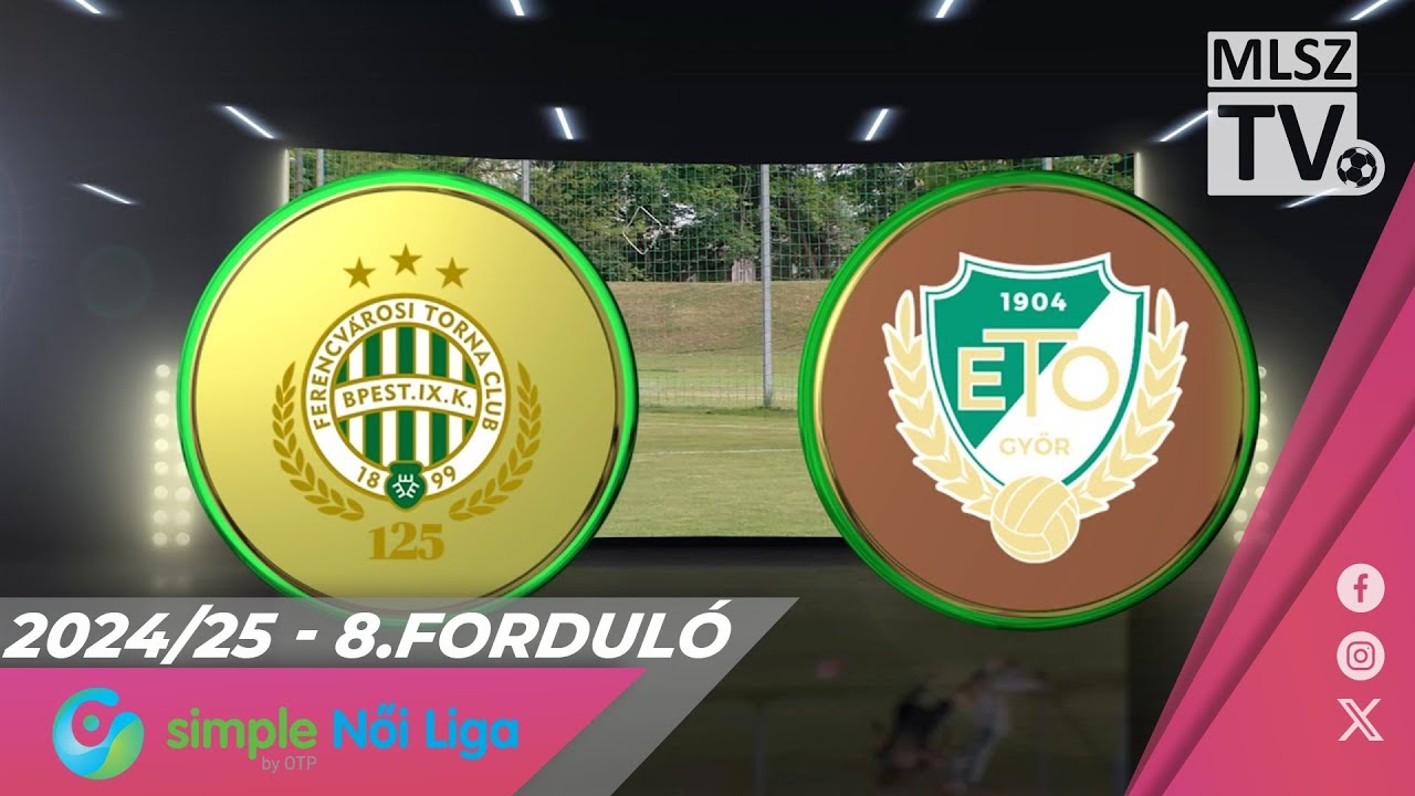 FTC-Telekom - ETO FC Győr | 0-2 | Simple Női Liga | 8. forduló | MLSZTV