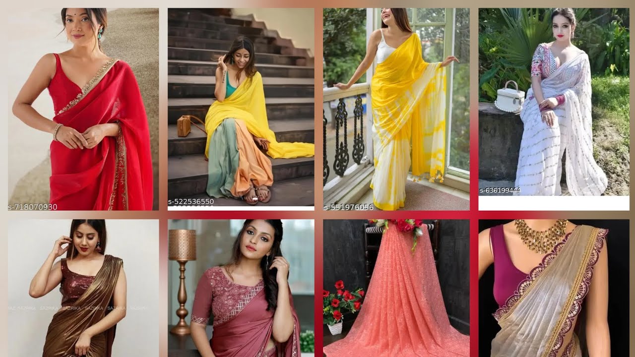Farewell party saree collection from meesho