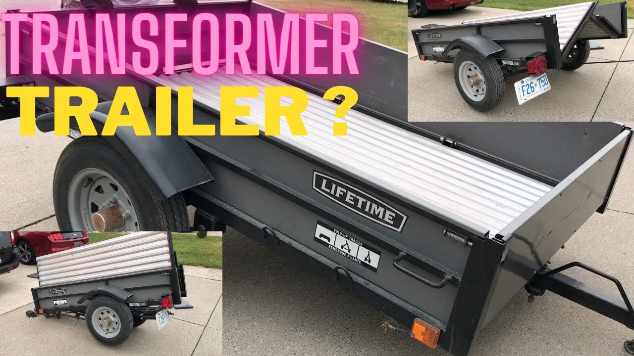 Best Fold Up Trailer from Canadian Tire. How to fold & unfold a trailer.