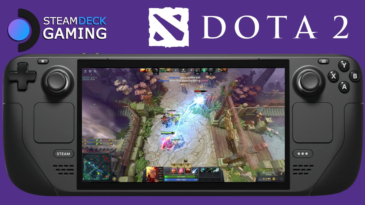 Steam Deck Gameplay - Dota 2 - Max Settings