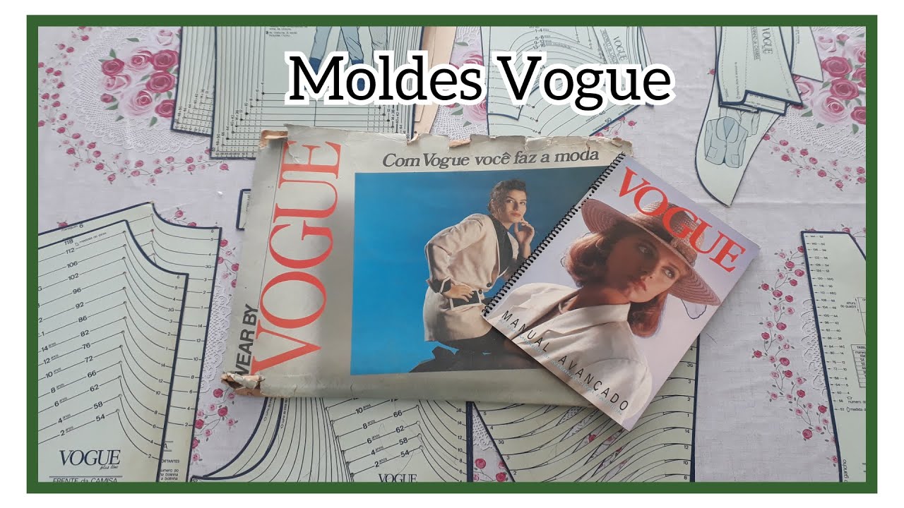 PASTA DE MOLDES VOGUE - Mostrando moldes em detalhes
