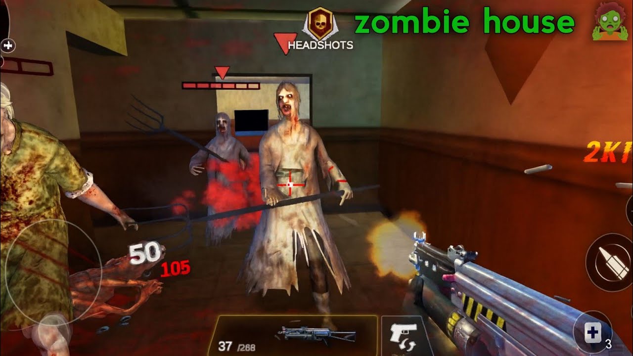 Zombie Hallway Mayhem || Double Kill with Headshots || 
