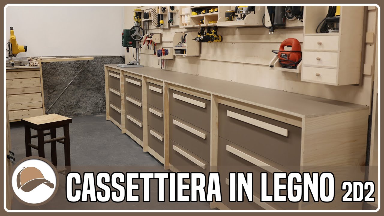 Cassettiera in legno 2d2 | Falegnameria | Fai da te