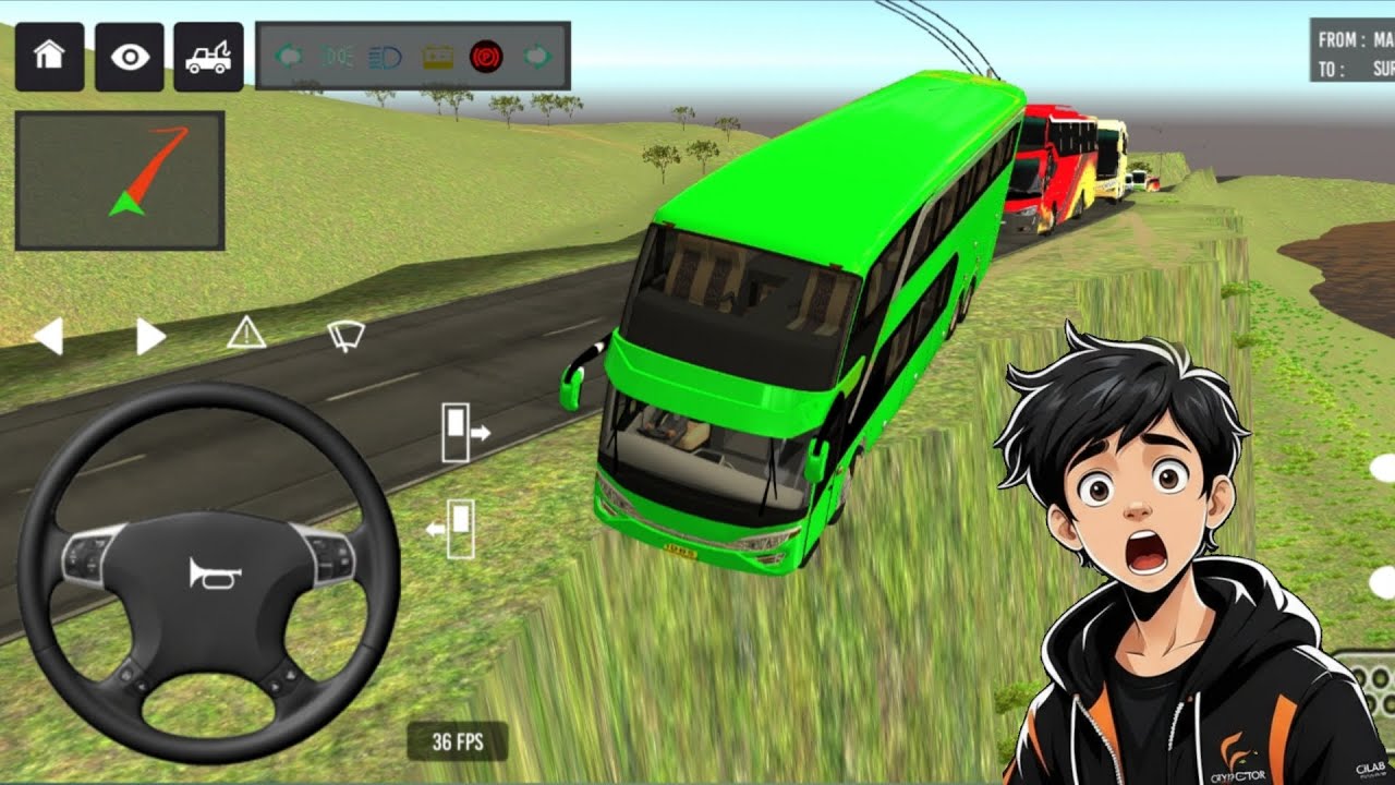 🤩Bus Simulator: 3D Bus Games:Bus Simulator ll🔥 New Euro Coach ll NEW BUS SIMULATOR INDONESIA  #games