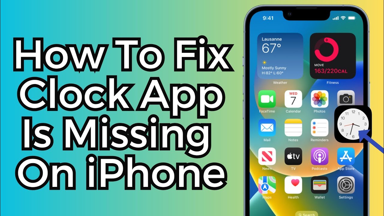 How To Fix a Clock App is Missing On iPhone [2023]