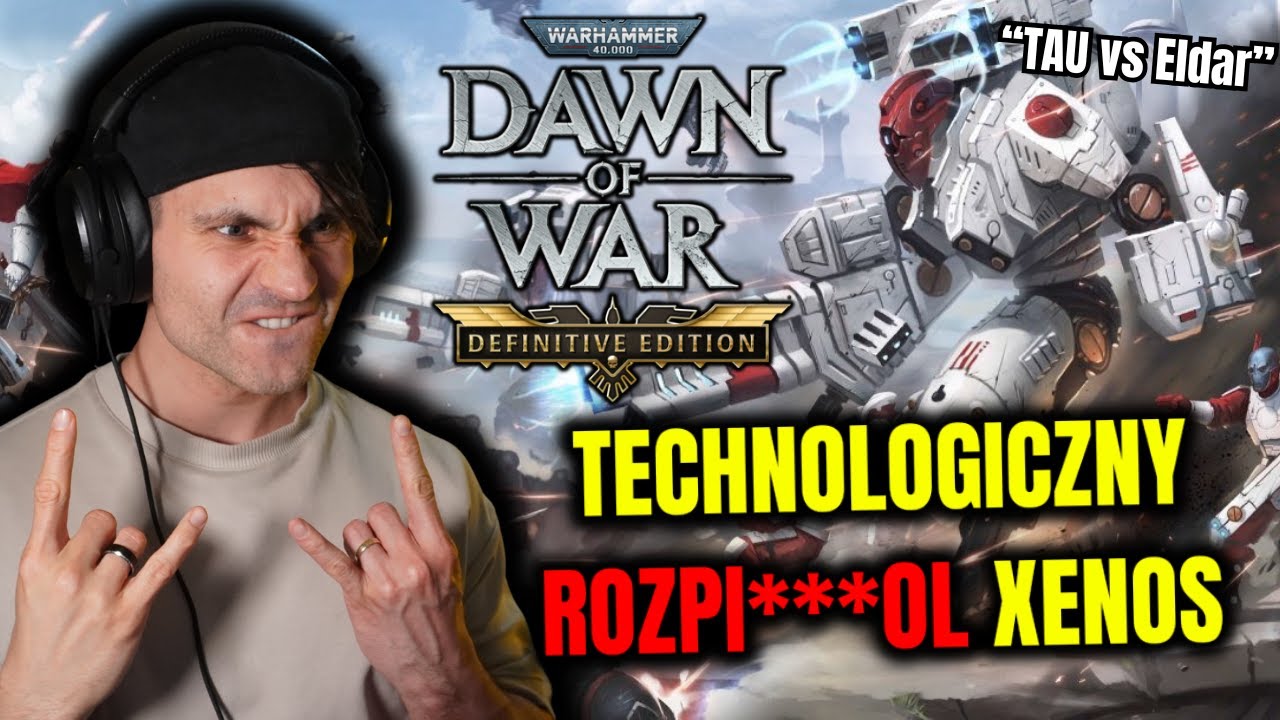 BITWY FRAKCJI -- DOMINIUM TAU vs ELDAR 4vs4 | Dawn of War: Definitive Edition