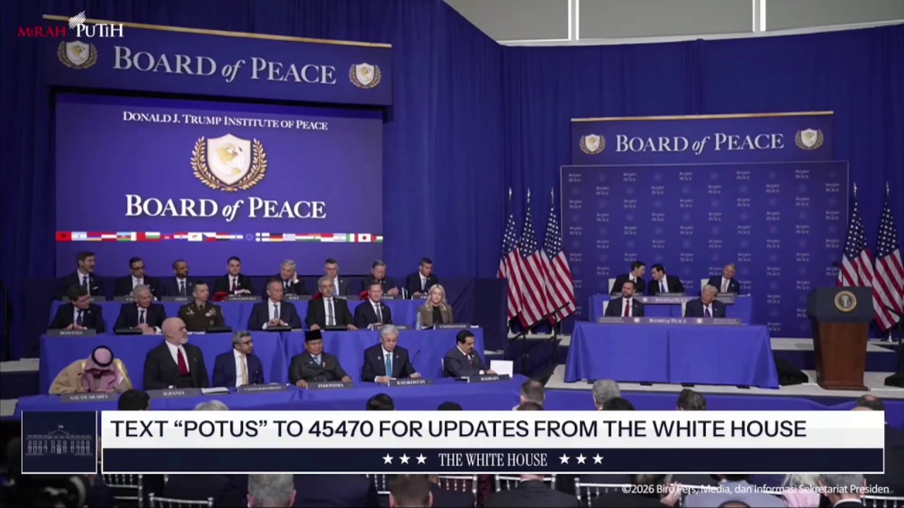 LIVE: Pidato Presiden Prabowo pada Inaugural Meeting of Board of Peace,