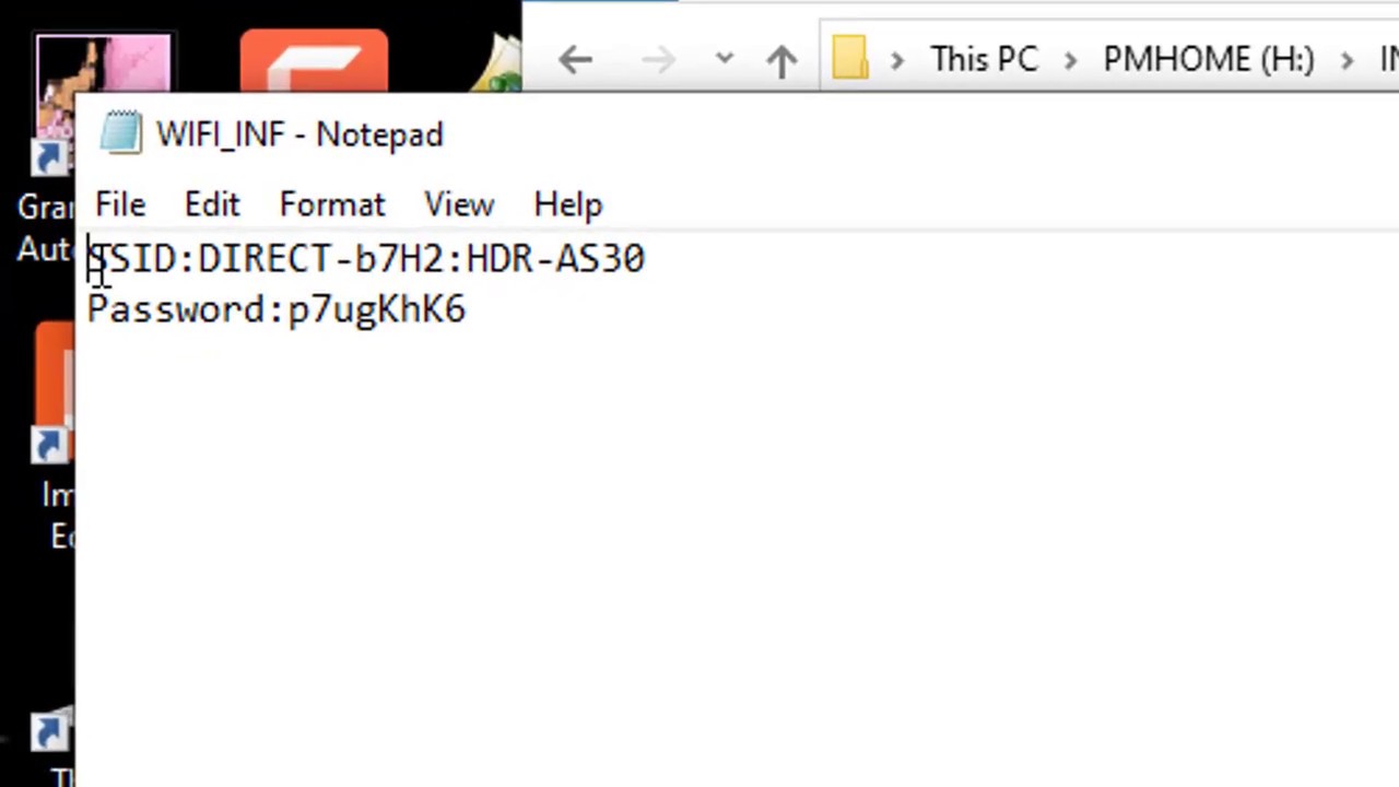 How to find your Sony action camera WiFi password and SSID